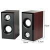 Computer Speakers Usb Powered Surround Sound Wooden Desktop Wired Loudspeakers Bass Stereo Subwoofer