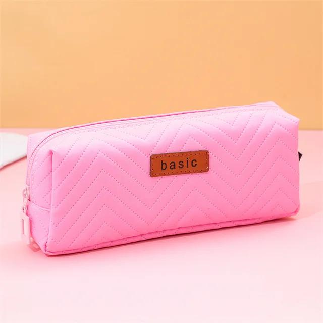 

Холщовый пенал, студенческий чехол для монет, косметичка, офисный канцелярский органайзер для девочек-подростков, школьные принадлежности