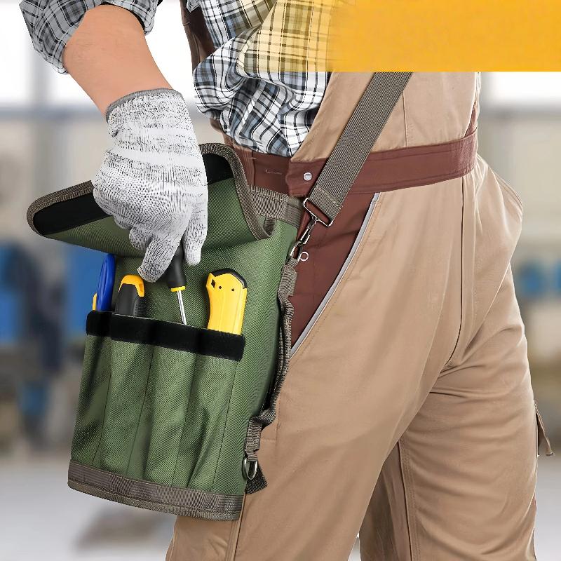 Waterproof Magnetic Tool Organizer Made of Oxford Fabric for Home Storage and Multipurpose Use Portable Hand-Held Wear-Resistant Roll Bag Is Thickened
