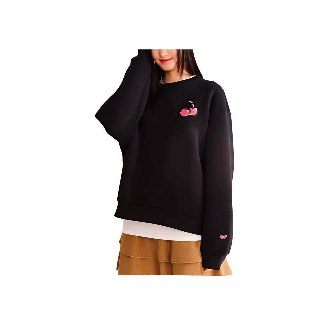 

Anta X Kirsh Collaboration Sports Lifestyle Series Good Things Happen Casual Simple Solid Color Round Neck Pullover Loose Sweatshirt 962518710-3 XS