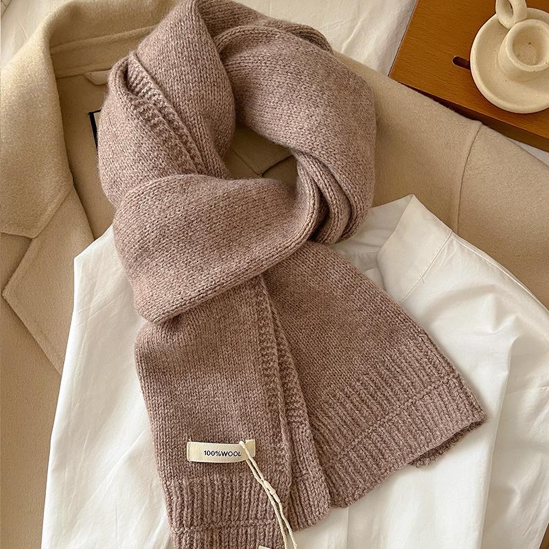Luxury Winter Wool Cashmere Scarf For Women Warm Pashmina Foulard Female Shawls Wraps Thick Soft Bufanda Scarves Stole