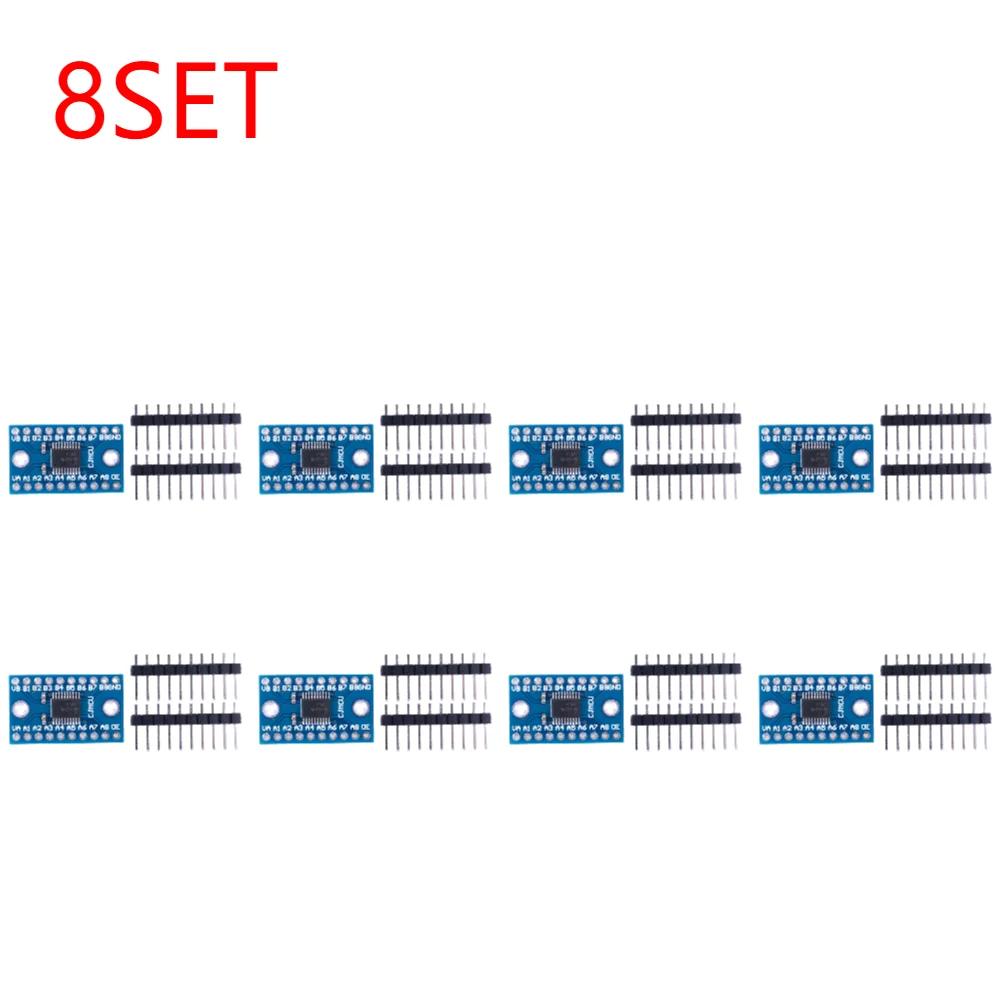 20-1SET TXS0108E TTL Bidirektionaler Gegenseitiger Konverter 3,3V 5V 8-Kanal Logikpegel-Schaltwandler Hohe Geschwindigkeit für Raspberry Pi