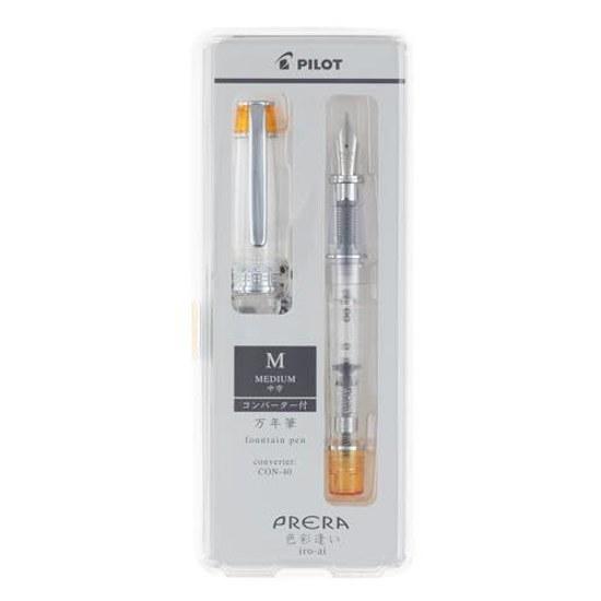 PILOT Fountain Pen Prela PRERA Colorful Encounter M Medium Transparent Orange PFPR1TOM