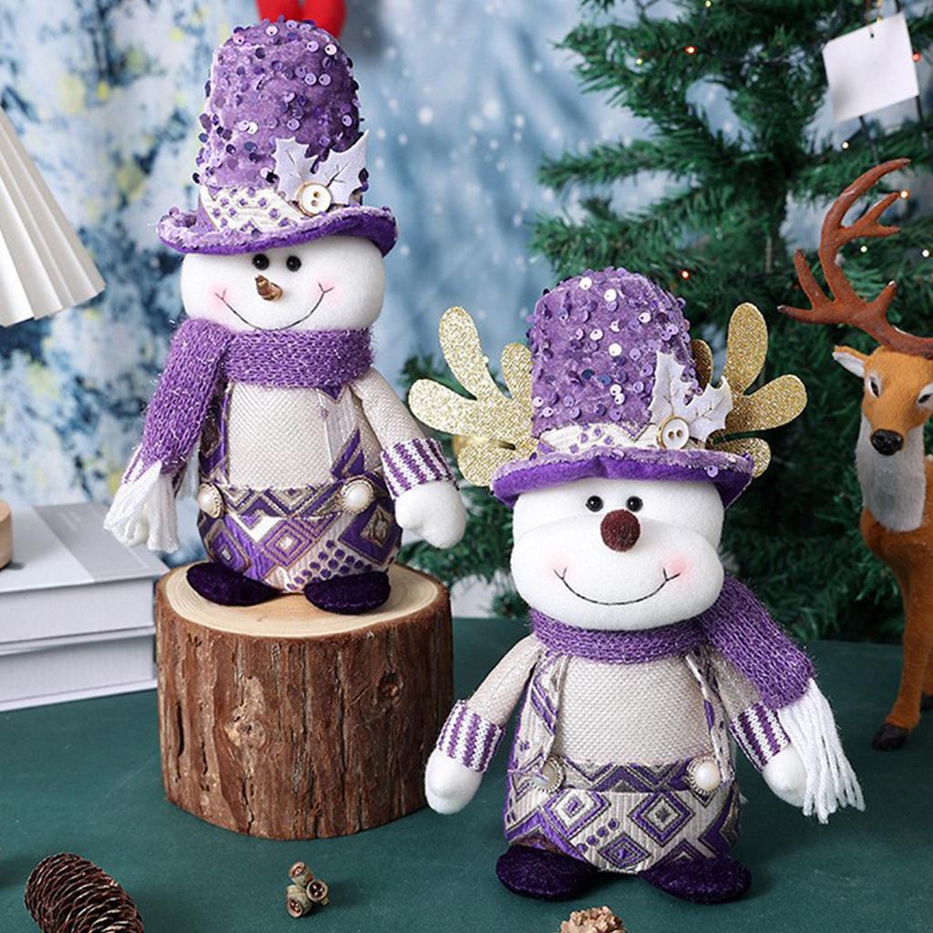Christmas Plush Standing Snowman Old Man Elk Cute Christmas Party Gift Plush Standing Plush Toy, Children's Gifts