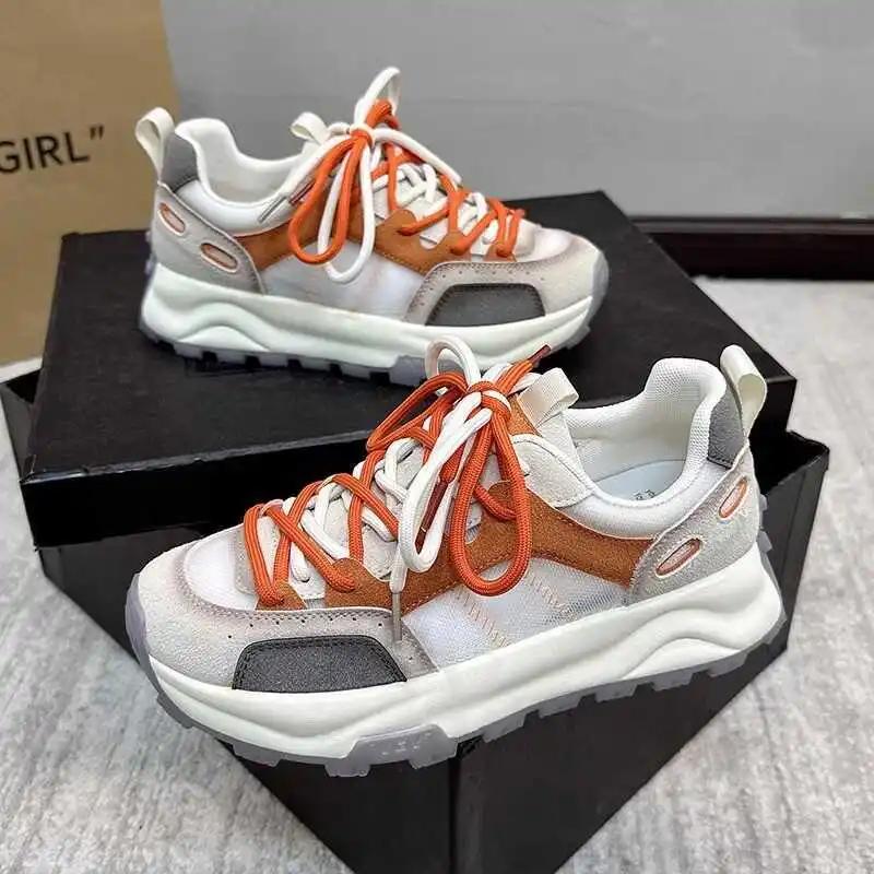 New Women's Spring and Autumn Korean Fashion Student Casual Skateboarding Shoes Lightweight and Durable Sports Shoes sneakers