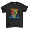 Colorful Bicycle Dripping Paint Effect T-Shirt - Funny and Stylish! Unisex Print