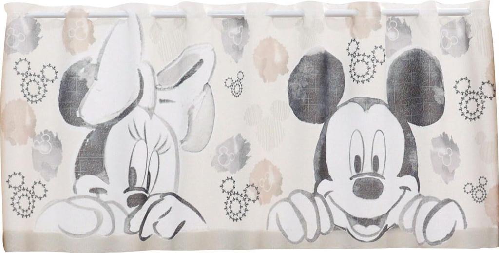 Noren Kobo Cafe Disney Disney Mickey Minnie Peek Width 120cm x Length 21614 Curtain, Merchandise, & Through, 45cm,