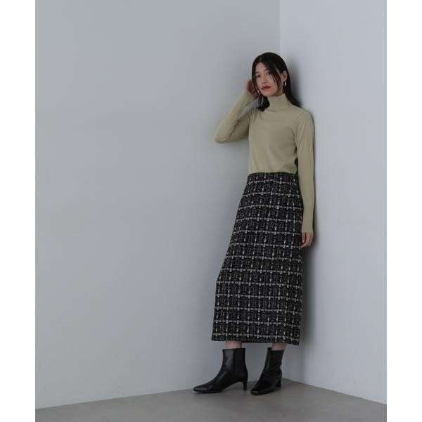 Natural Beauty Tweed Tight Skirt Size [N Basic] Lamé (S Line)
