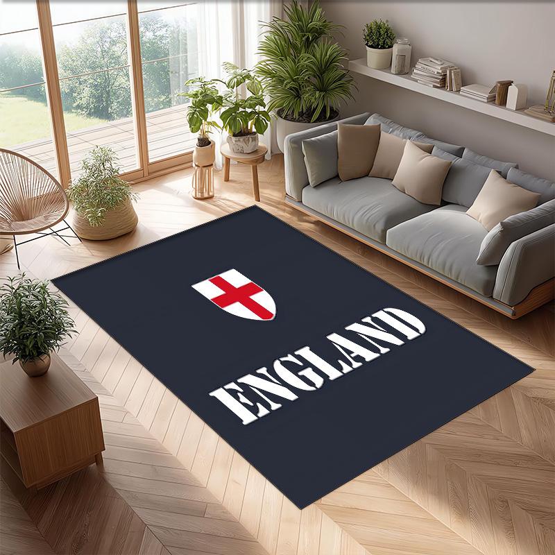 England national football team Printed Flannel Area Rug Non Slip Soft Polyester Floor Carpet Indoor Decor Mat for Bedroom Living Room Sofa