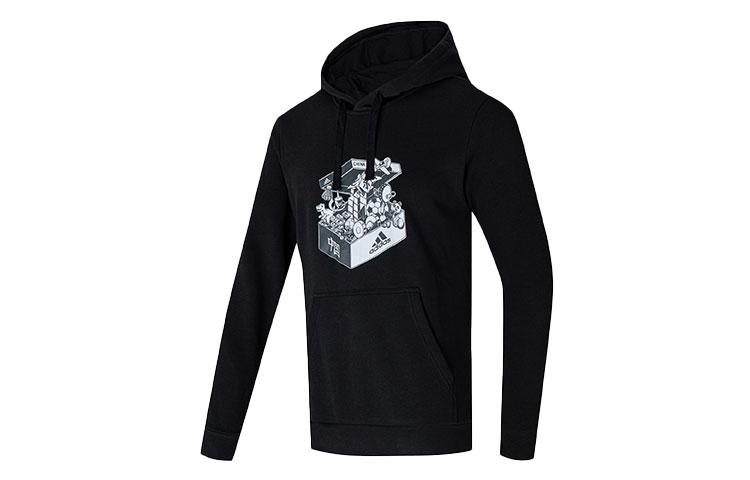 

Adidas Sweatshirts Men s Black Hooded Moderate Regular GS7691 M