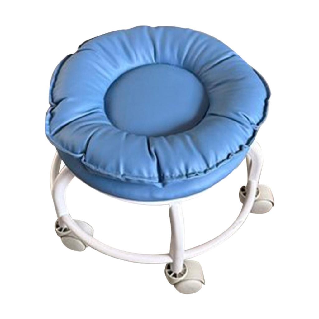 360° Rotating Low Roller Seat Stool Small Kids Women Easy to Move Multiuse Swivel Chair Universal Swivel Casters for Home Salon