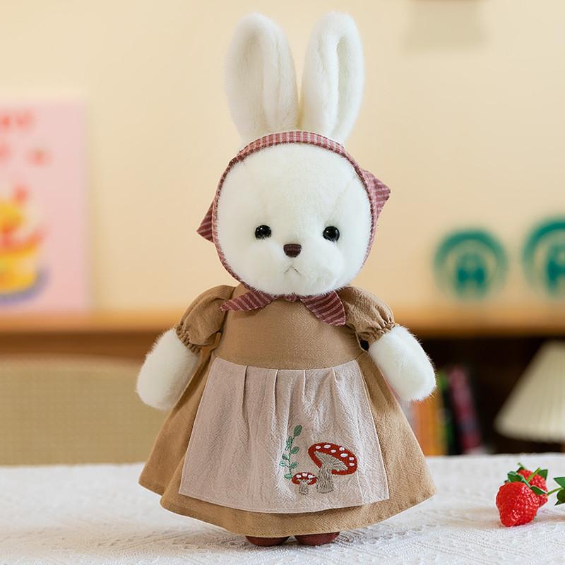 Adorable 30cm Plush Rabbit Doll With Soft Fabric And Cute Cartoon Design For Kids