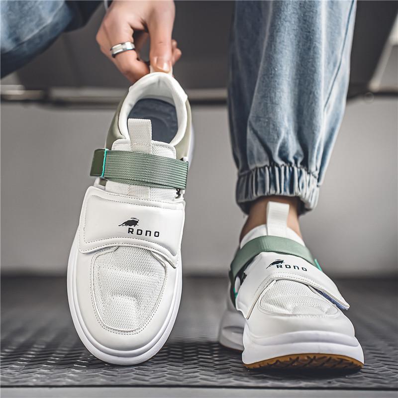 

Men s shoes summer mesh breathable 2024 new casual versatile board shoes sports running thick-soled little white dad trendy shoes 44