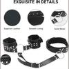 Bondage Restraint Couples Sex Toy Set Neck To Wrist Adjustable Handcuffs Collar Sex Restraints Women Adult Sex Toys SM Kit