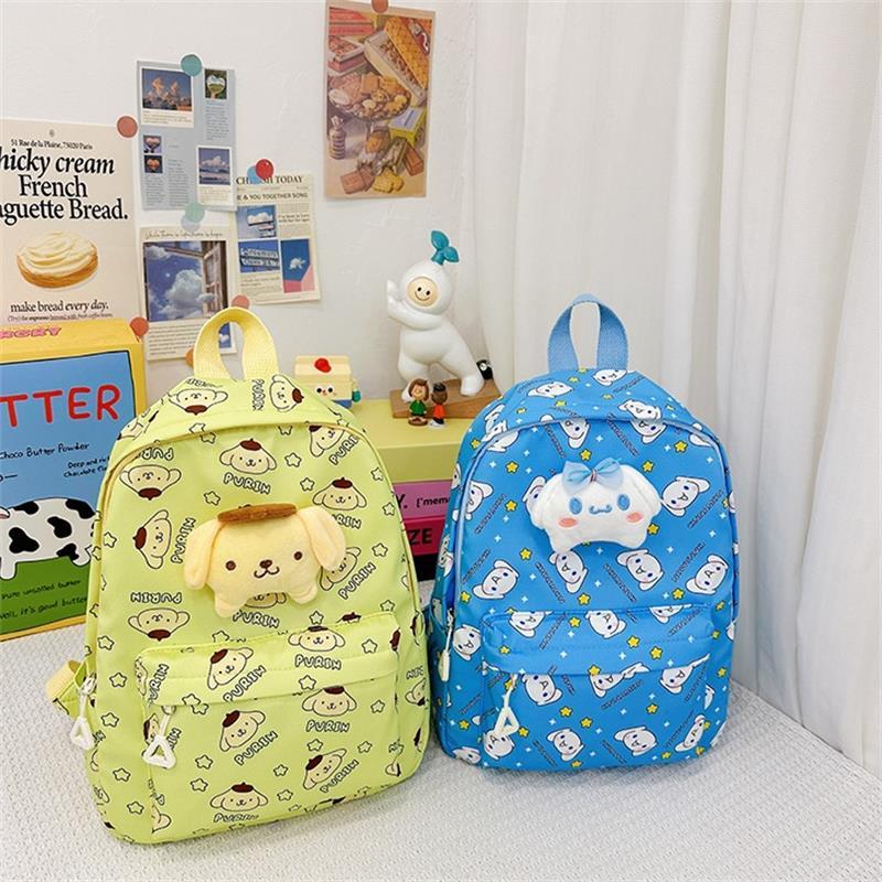 Cute Cartoon Sanrio Hello Kitty Children'S Backpack Large Capacity Student Schoolbag  Delicate Trendy Girly Boy Bag Gifts