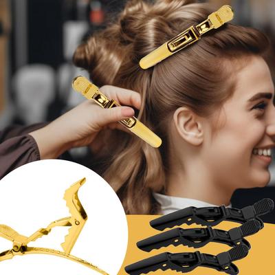 6PCS/Set Hairdressing Alligator Clip Salon Perm  Plastic Hairpin Haircut Partition Styling Clip Supplies Hair Accessorie