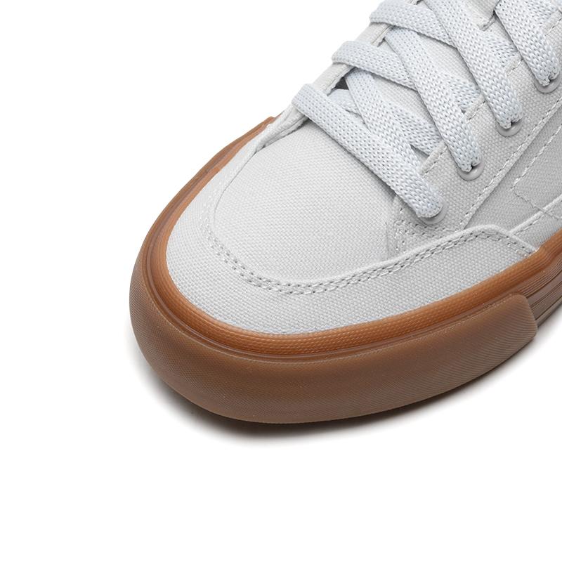 Puma Court Classic Series Vulc Fabric Synthetic Leather Retro Fashion Casual Lightweight Low-Top Sneakers Women Sneakers White Purple 395020-10