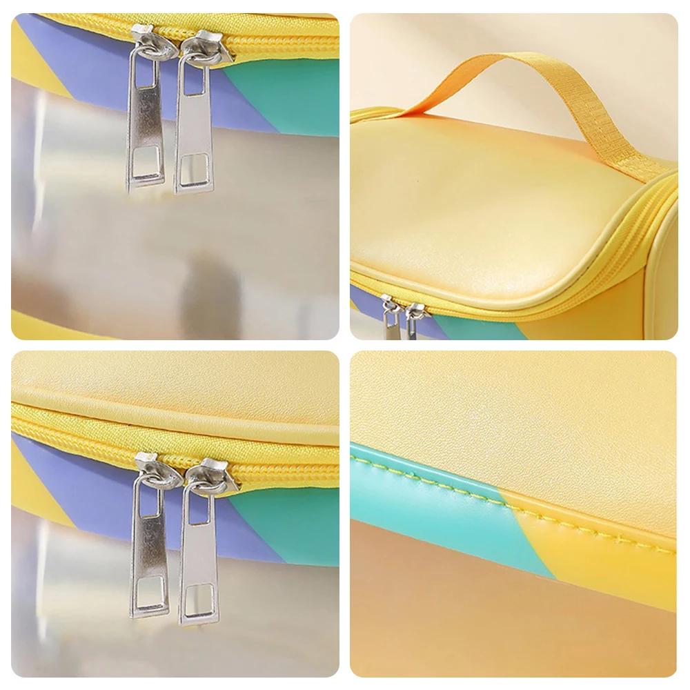 Multifunction Travel Clear Makeup Bag Fashion PVC Wash Cosmetic Bag Waterproof Females Storage Make Up Cases Portable Case