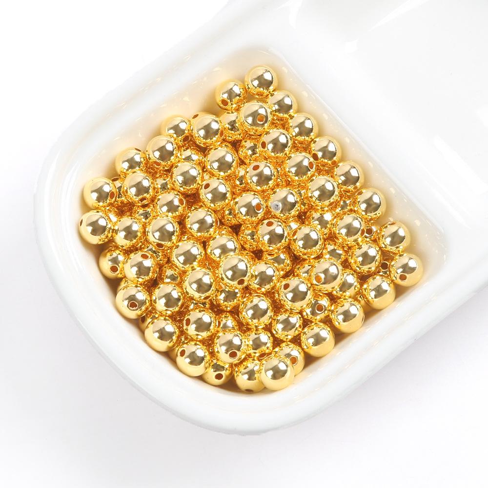 3-10Mmccb Smooth Round Beads Straight Hole Round Beads Plastic Beads Spacer Beads Diy Bracelet Necklace Beads Jewelry Accessories