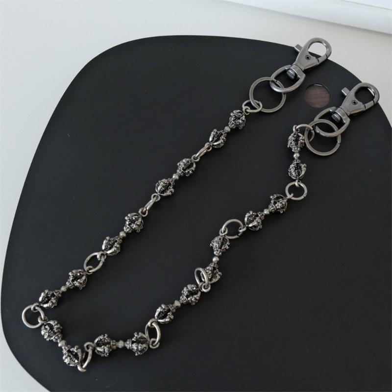 Fashionable Sturdy Alloy Punk Chain Featuring Powerful Designs Jewelry Accessory for Music Festivals and Parties