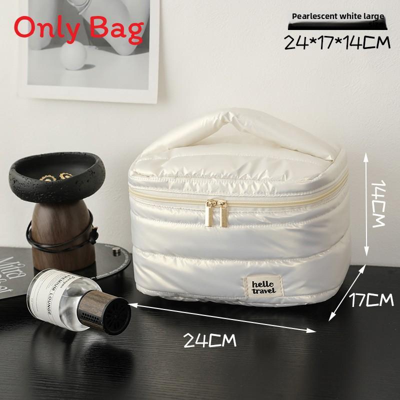 Portable Cubic Makeup Organizer With Waterproof Material For Women And Skincare Items