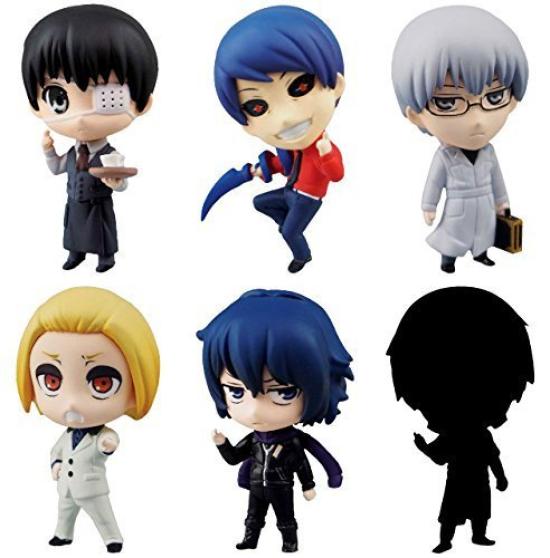 Tokyo Ghoul SD Figure Swing Collection 2 Complete Set of 6 Figures Bunka Kyozai Vol. (Aoshima Co., Ltd. Gachapon)