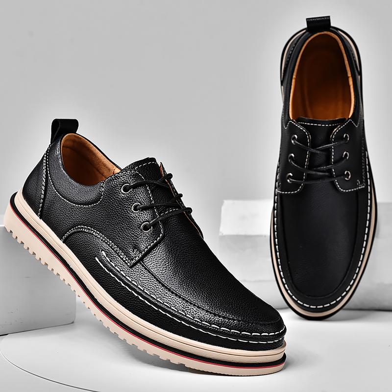 Genuine Leather Men Oxfords Shoes Handmade Italian Mens Casual Shoes Luxury Brand Moccasins Leisure Male Loafers Chaussure Homme