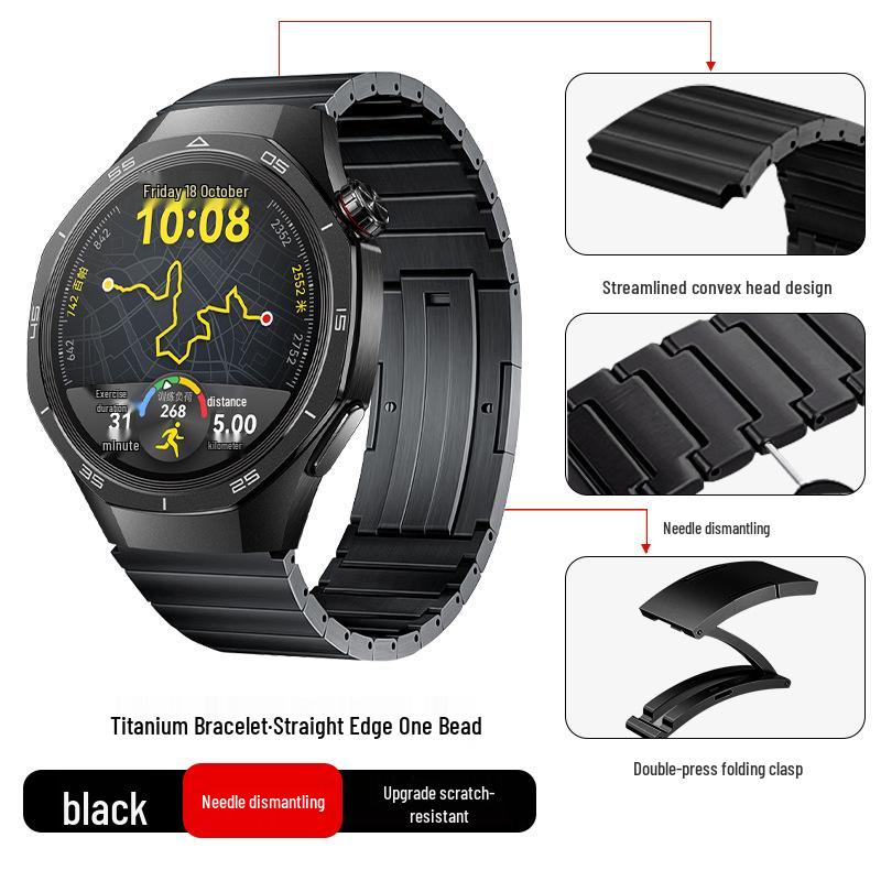 Titanium Alloy Strap for Huawei GT5/Pro GT4/Watch5/4/6 - Business Style Watch Band
