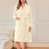 Women's Fleece Dressing Gown Women's Bathrobe Lightweight House Coat Bathrobe Plush