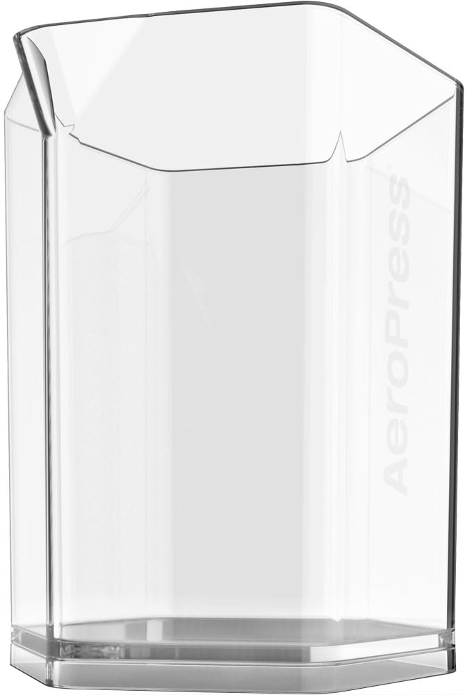 Authentic AeroPress Carafe, 600ml Pitcher/Decanter, Clear Plastic, Unbreakable, Compatible with All Types of Pressure Brewing, 89209132