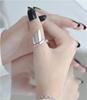Irregular Polished S925 Sterling Silver Thumb & Index Ring for Women
