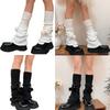 Fashionable Leg Warmer Sleeve Nylon Warm Foot Covers with Lovely Bows Suitable for All Ages