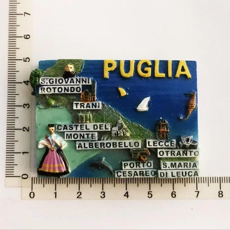 Italy Milan Fridge Magnets Madrid Florence Toscana Sirmione Lecce Venezia Tourist Souvenirs Magnetic Refrigerator Stickers Gift