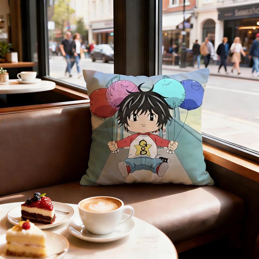 Anime Kotaro Lives Alone Cushion Cover Decorative Cushions Covers Cover Sofa x Pillow Piece x x Pillowcase