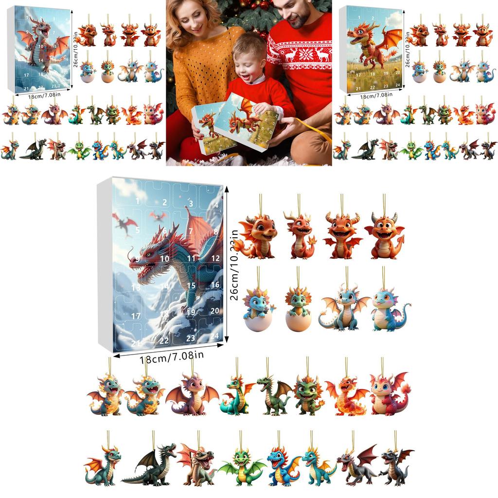 Dragon Christmas Tree Hangings With Acrylic Material For Holiday Home Decor And Gifts