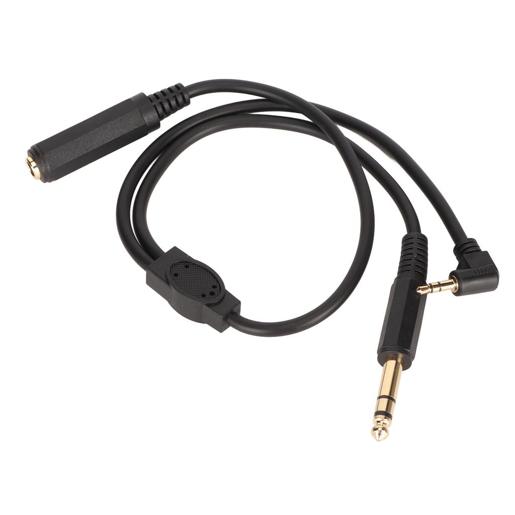 6,35mm Stereo Y Rozbočovací kabel 6,35mm Stereo Samice Jack na 6,35mm Dvoukanálový Samec a 3,5mm Samec