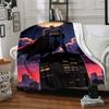 1pc Batman, Cityscape Flannel Blanket Soft Warm Throw for Home, Office, Travel, All-Season Cozy Bedding GiftL1112