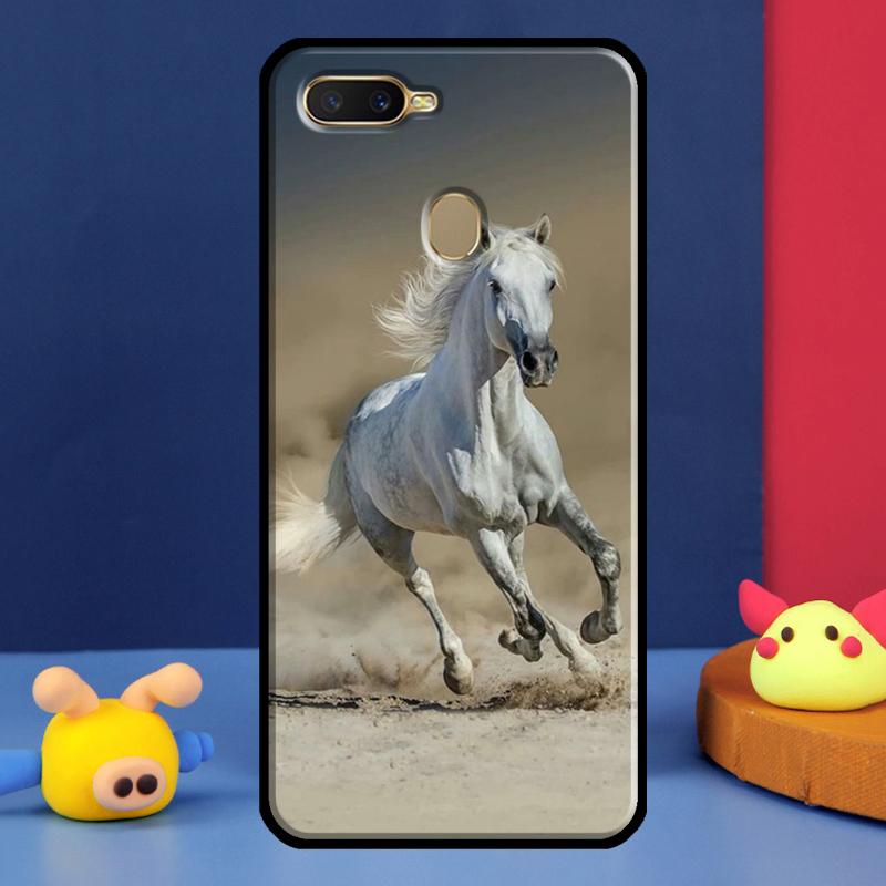 Horses Running Case For Oppo A98 A78 A58 A15 A16 A17 A5 A9 A91 A52 A72 A76 A96 A74 A94 A54 S A57 A77 Cover