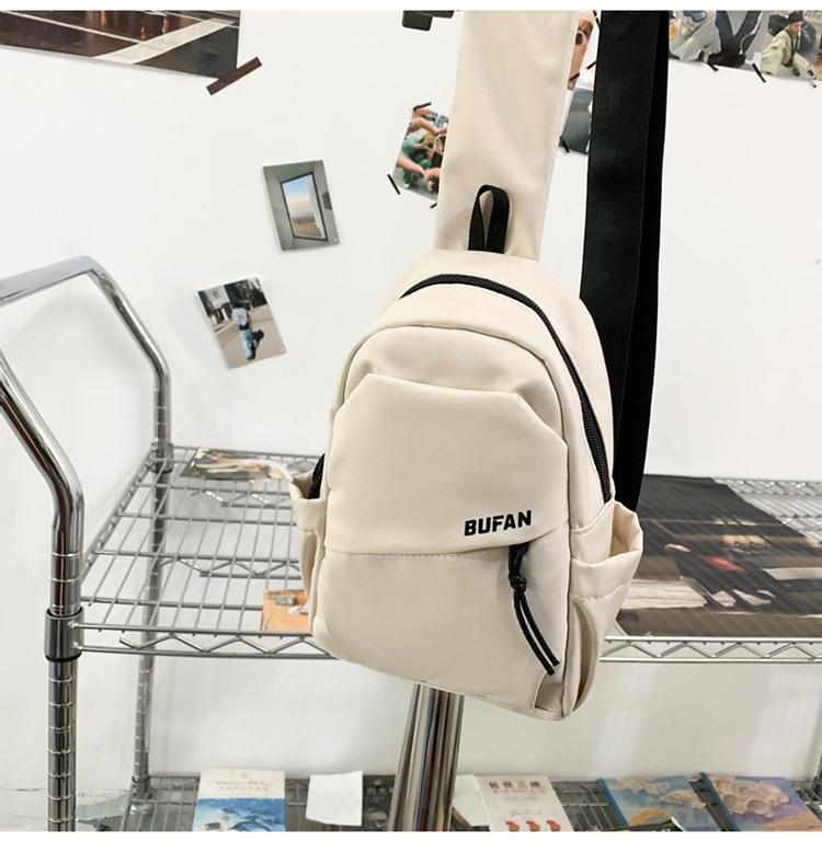 Nylon Messenger Bag Casual Women'S Breast Bag Couple Tooling Messenger Bag Style Sports Fashion Casual Shoulder Bag