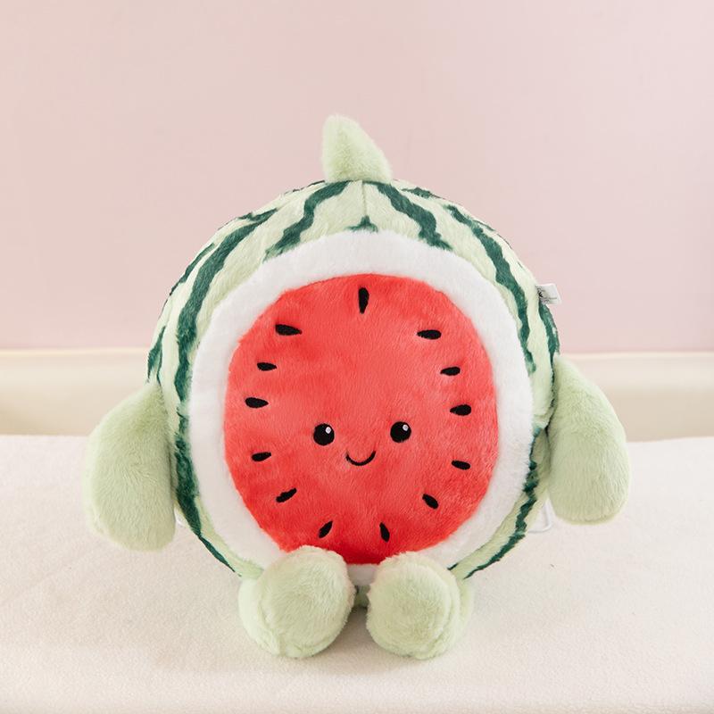 Cute Summer Run Watermelon Doll Girls Dormitory Throw Pillow Children Holiday Gift Sleeping Tie