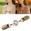 Timeless Zinc Alloy Cats Eye Stone Dress Clip Secure Blouse Pin And Waistband Fastener Secure Skirt Fastener For Women