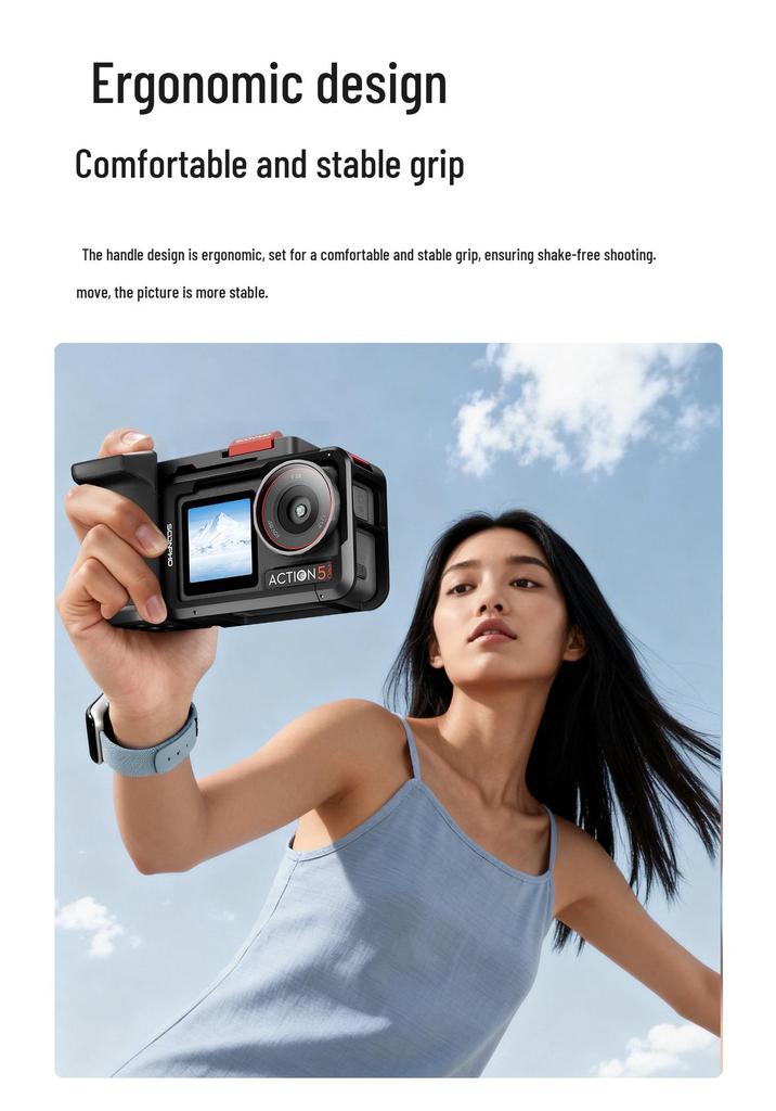 DJI Action 6/5pro/4/3 Street Shooting Rabbit Cage SP-A1 with Handle and Shutter