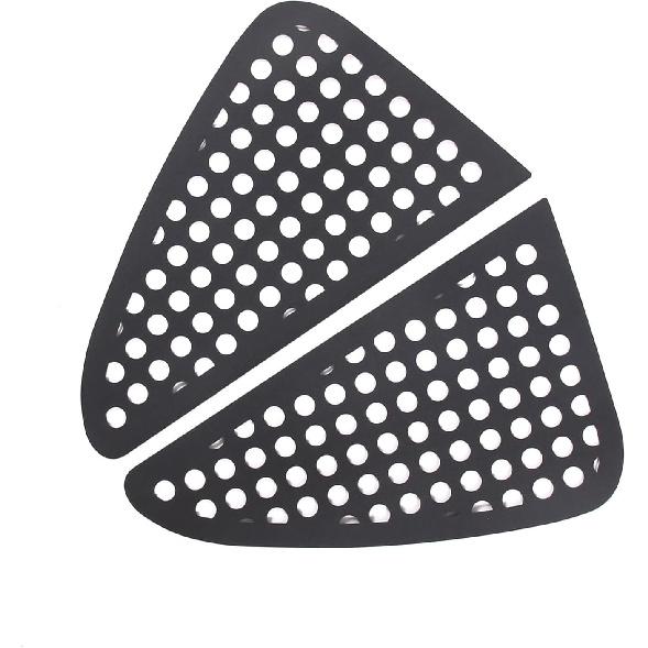Rear Side Window Louvers Air Ven Trim Accessories Compatible with Kia Soul 2009-2024 Automotive Rear Window Triangular Glass Decorative Cover