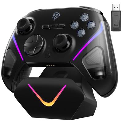 EasySMX D10 PC Контролер з Зарядкою Бездротовий TMR 1000 Гц Опитування RGB та Ефект Тригери для Steam Switch та PC Док, Геймпад, Джойстик, Швидкість,