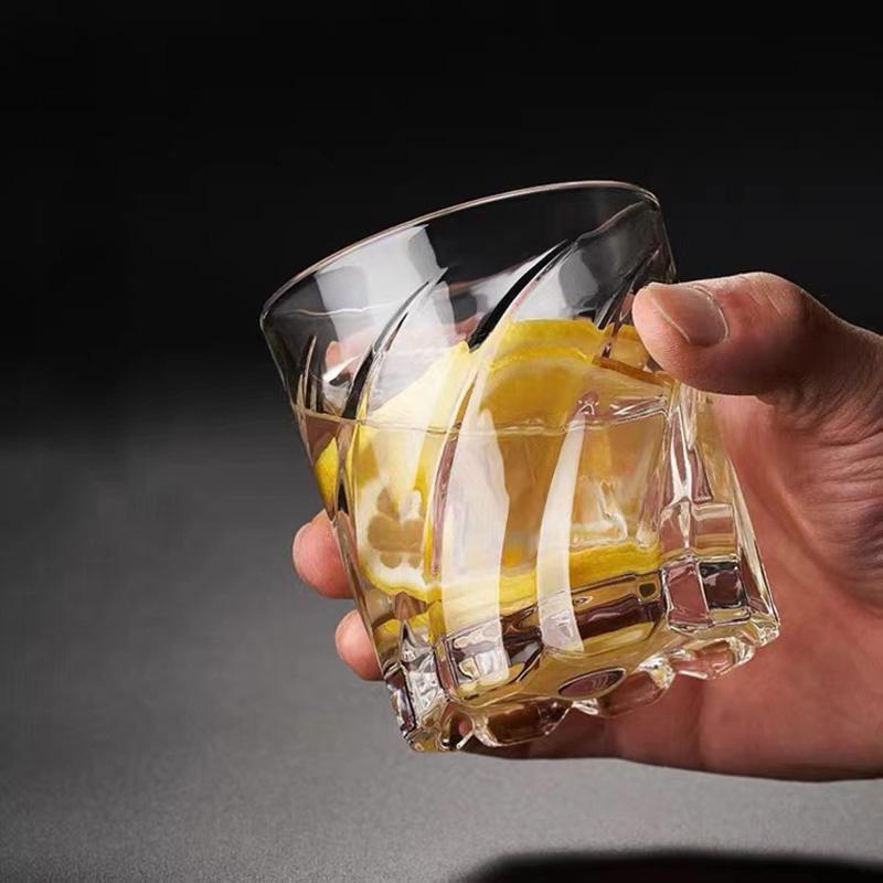 9.2oz/9.8oz Engraved Whisky Glass Creative Wine Glass Party High End Transparent Foreign Wine Cup Cold Drink Mug Bar Accessories