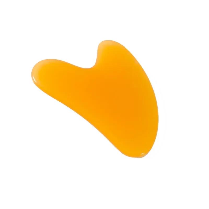 1pc Heart Shape SPA Massage Beeswax Gua Sha Scraping Massage Scraper Face Massager Acupuncture Guasha Board Massager for Face