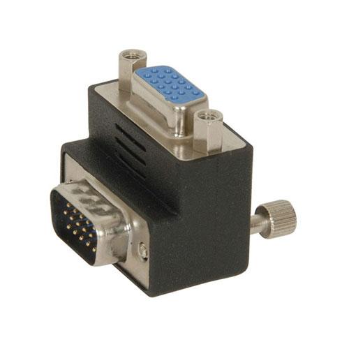 VGA Plug to Socket 90 Degree Adaptor (Up)