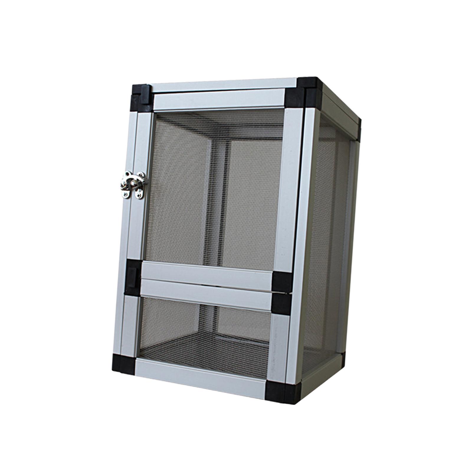 Клетка для рептилий, инкубатор, террариум для бородатой агамы, ящериц, портативное жилище для рептилий серебряный