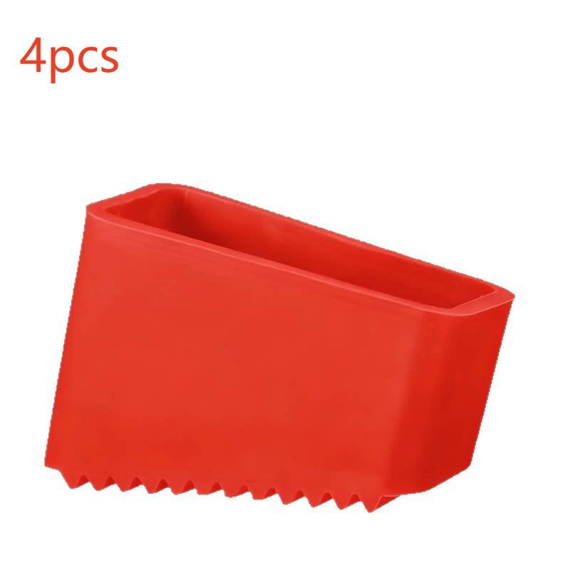 Protective Ladder Leg Covers Non-slip Rubber Foot Pads Shock Absorption Mat for Step Ladder Office and Home Use