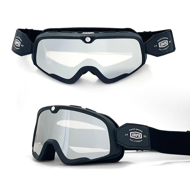Brille Motorradbrille Vintage Lokomotive Harley Helmbrille Outdoor Sport Windschutz